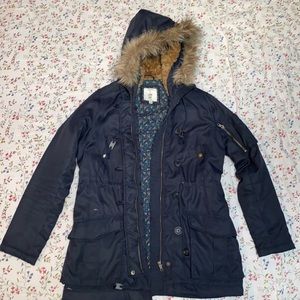 Forever 21 / I Love H81 Hooded Coat - Sz M